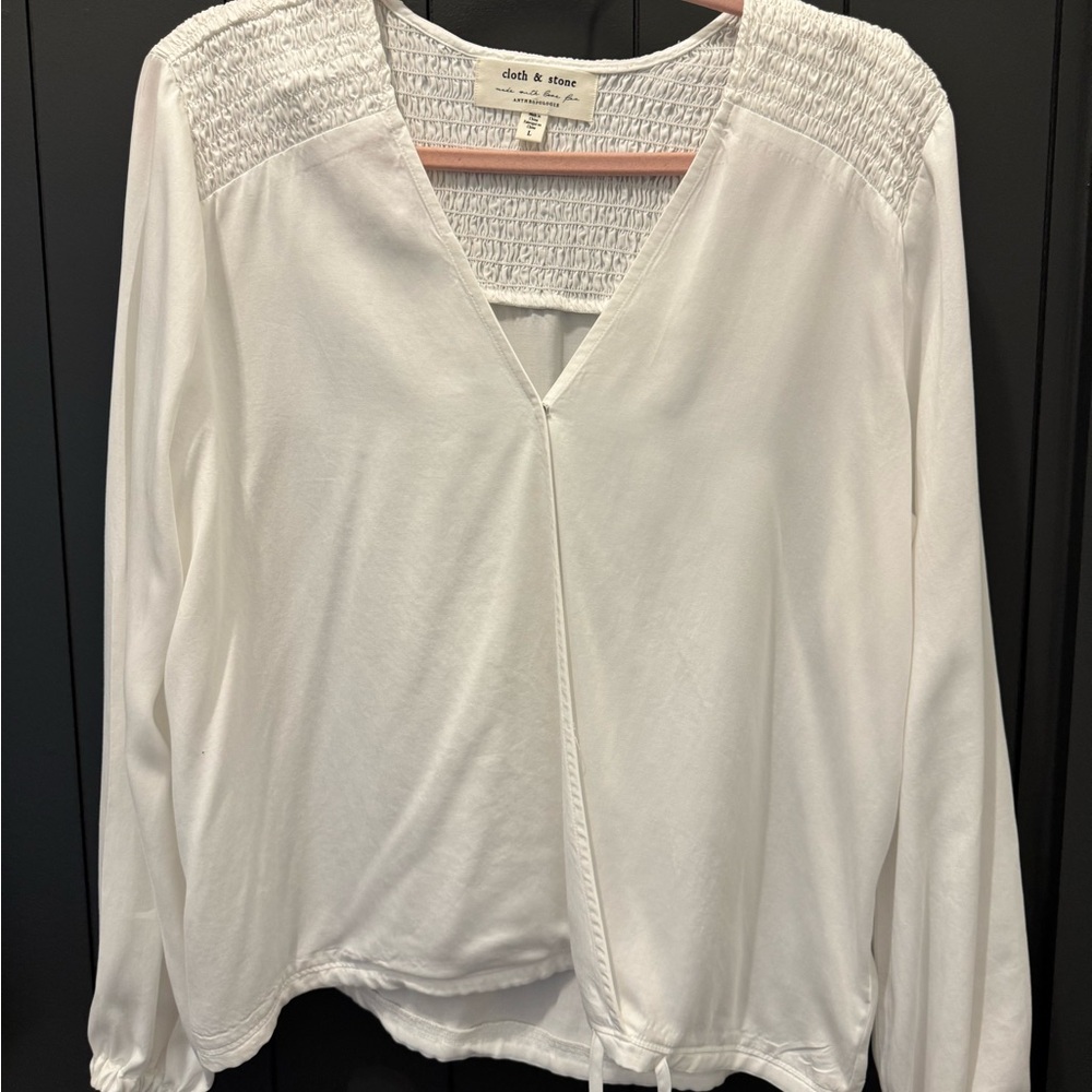 Anthropologie White Blouse